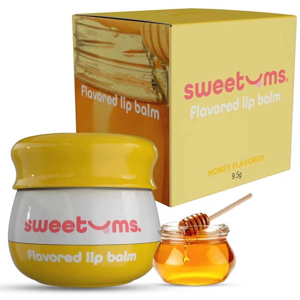 Sweetums Honey Flavored Lip Balm - 9.5g Vegan & Cruelty-Free Hydrating Lip Balm